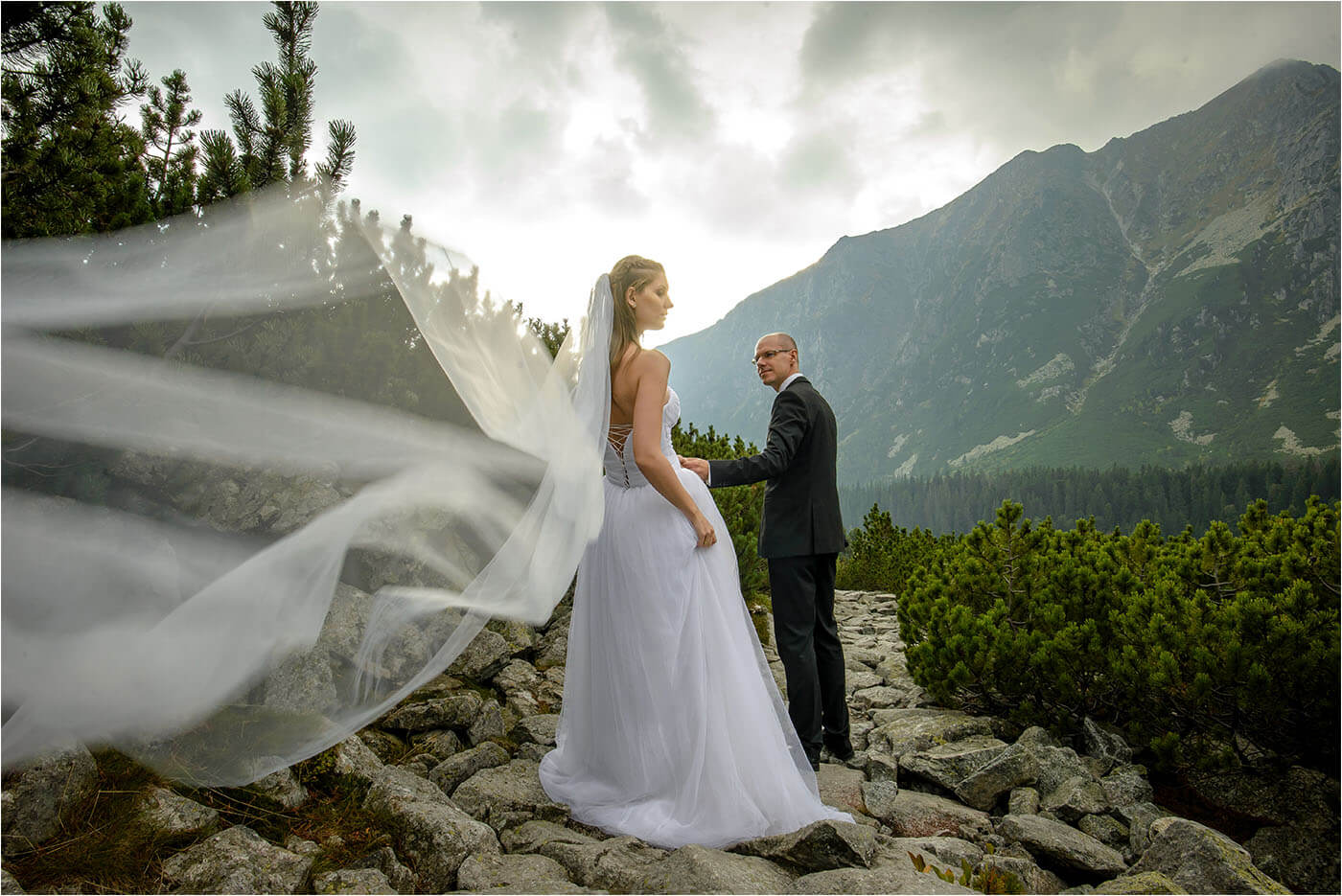 Destination Wedding Photoshoot in Slovakia (Tartra)